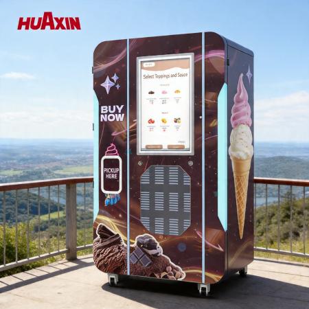 Compact Ice Cream Vending Machine – Automatic, Energy-Efficient Design for Small Businesses